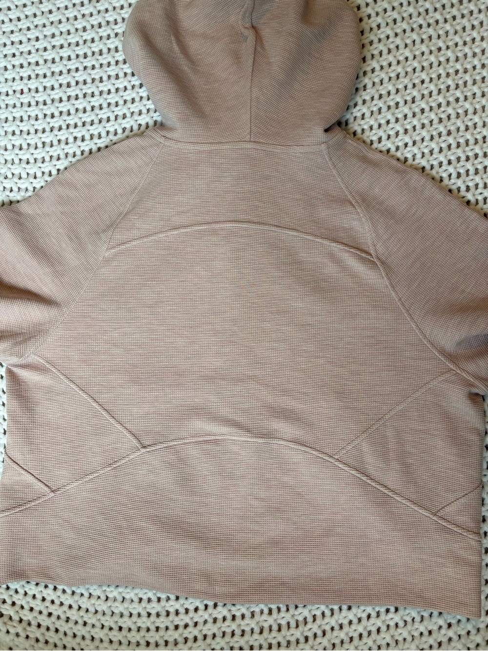 lululemon scuba oversized full zip hoodie waffle heathered mink berry size m/l - Picture 7 of 12